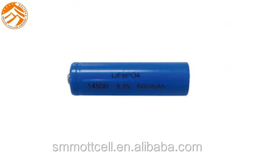 Batteria IFR14500 3.2V 600mAh 3