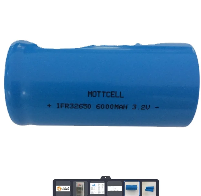 32650 3.2V Lifepo4 Batteria al litio 5000mah 6000mah Li Ion Cell 0