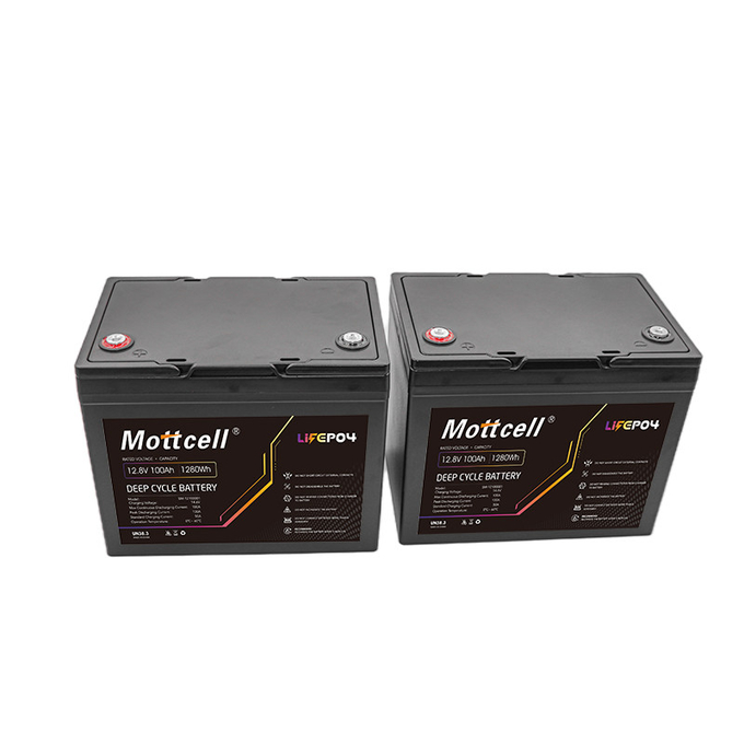 Batteria al litio a ciclo profondo da 12 V di lunga durata Batteria agli ioni di litio da 100 Ah Peso 11 kg 1