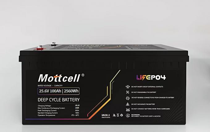 Batteria al litio a ciclo profondo da 24 V 25.6 V 100 ah Batteria solare al litio al fosfato di ferro 0