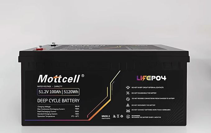 LiFePO4 Batteria al litio industriale 48V 100Ah Per carrelli elevatori elettrici e energia solare 3