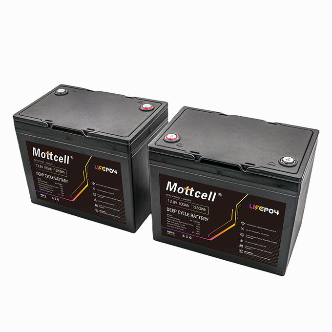 12V LIFEPO4 batteria pacchetto piombo al litio batteria per lo stoccaggio dell'energia nei sistemi di nuova energia solare 24V 100AH RV golf cart 1