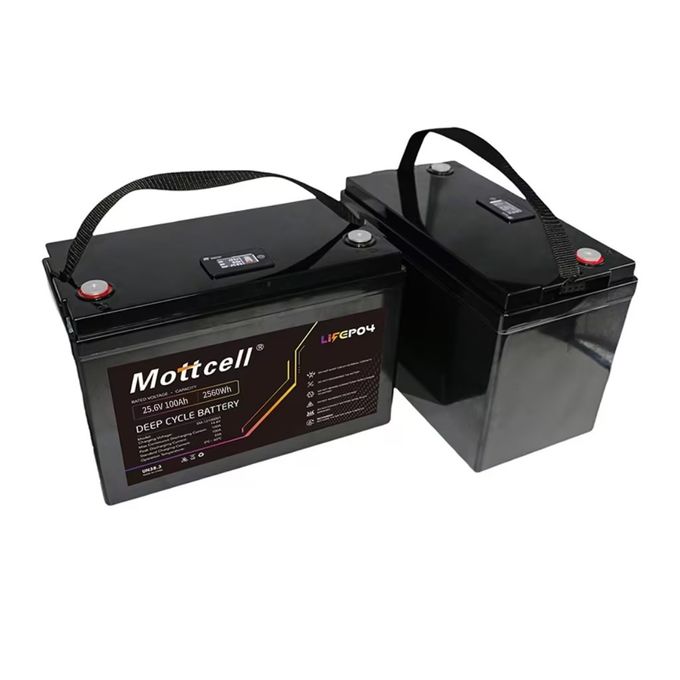 Batteria al litio a ciclo profondo da 24 V 25.6 V 100 ah Batteria solare al litio al fosfato di ferro 1